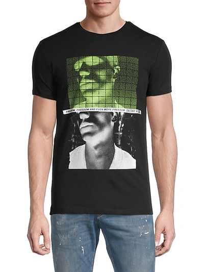 Shop Antony Morato Freedom Graphic T-shirt In Black