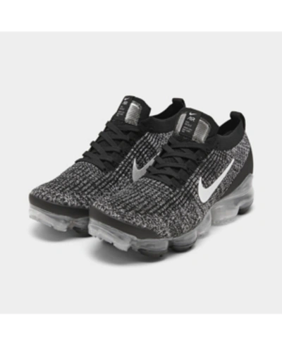 Shop Nike Women's Air Vapormax Flyknit 3 Running Sneakers From Finish Line In Black/white