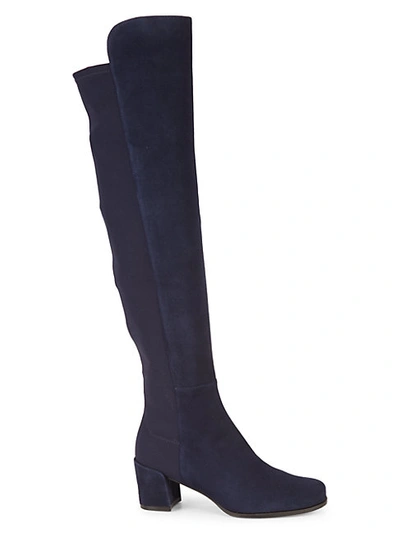 Shop Stuart Weitzman 5050 Knee-high Boots In Dark Blue