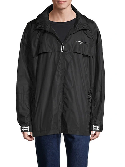 Shop Off-white Rain Jacket In Black