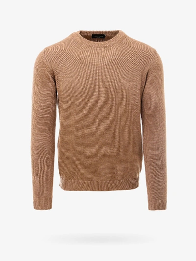 Shop Roberto Collina Sweater In Brown