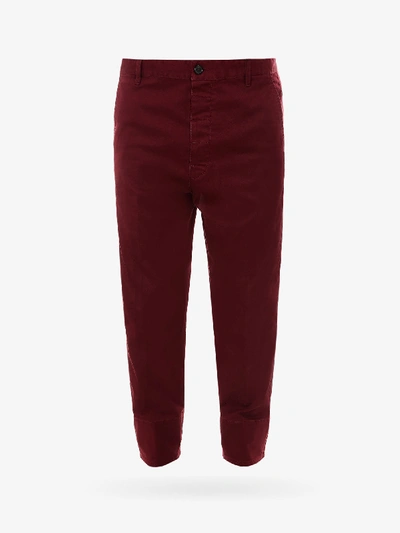 Shop Dsquared2 Trouser In Red