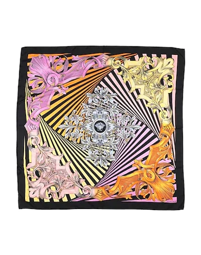 Shop Versace Square Scarf In Pink