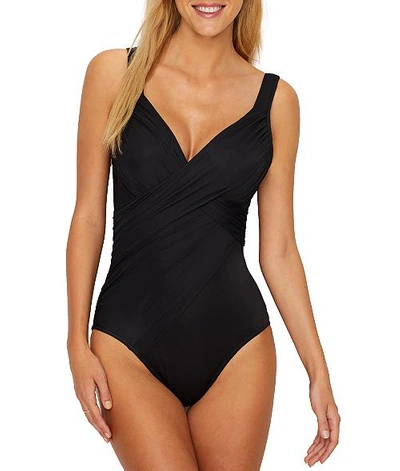 Shop Miraclesuit Rock Solid Revele Underwire One-piece In Black