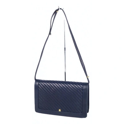 Pre-owned Lanvin Navy Leather Handbag