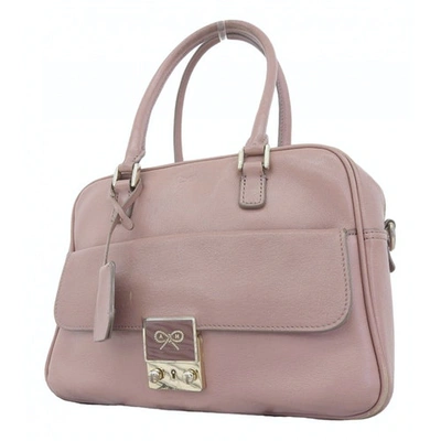 Pre-owned Anya Hindmarch Beige Leather Handbag