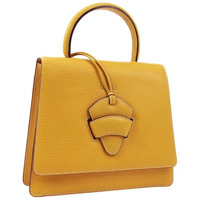Pre-owned Loewe Yellow Leather Handbag