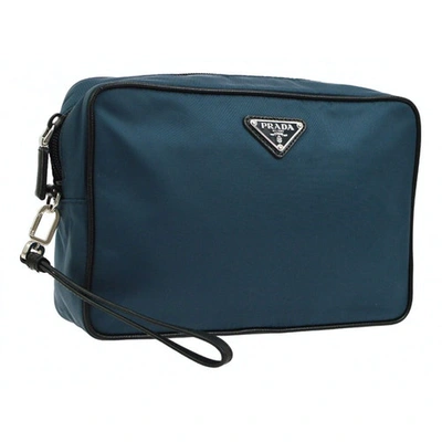 Pre-owned Prada Blue Clutch Bag