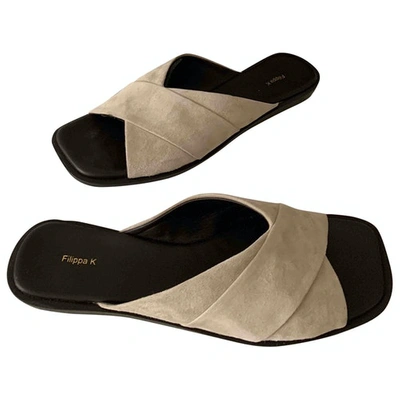 Pre-owned Filippa K Beige Suede Sandals