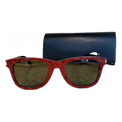 Pre-owned Saint Laurent Red Sunglasses