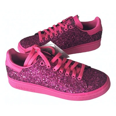 Pre-owned Adidas Originals Stan Smith Pink Glitter Trainers | ModeSens