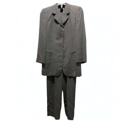 Pre-owned Emporio Armani Grey Wool Jacket