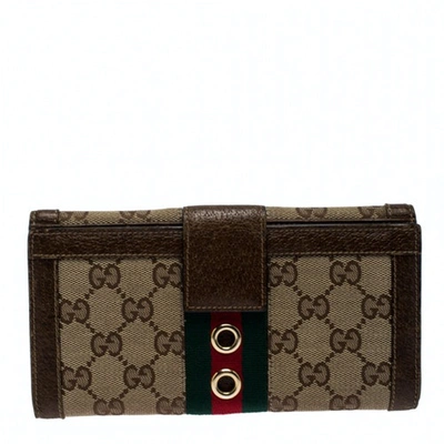 Pre-owned Gucci Brown Leather Wallet