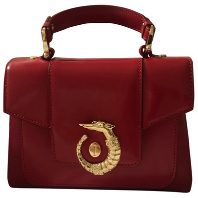Pre-owned Trussardi Leather Handbag In Red