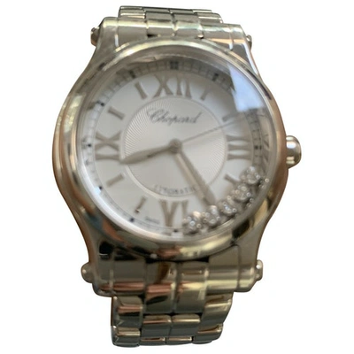 Pre-owned Chopard Happy Sport Silver Steel Watch