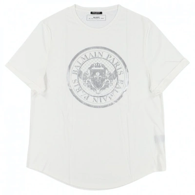 Pre-owned Balmain White Cotton T-shirts