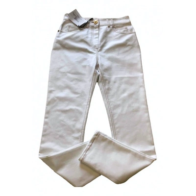 Pre-owned Balmain White Cotton Jeans