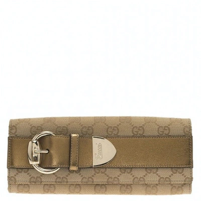 Pre-owned Gucci Beige Leather Wallet