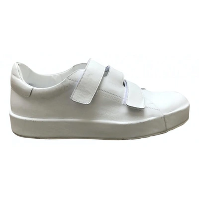 Pre-owned Jil Sander White Leather Trainers