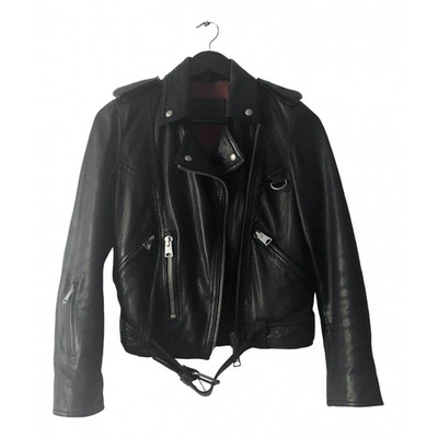 Pre-owned Allsaints Black Leather Leather Jacket