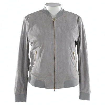 Pre-owned Closed Grey Leather Jacket