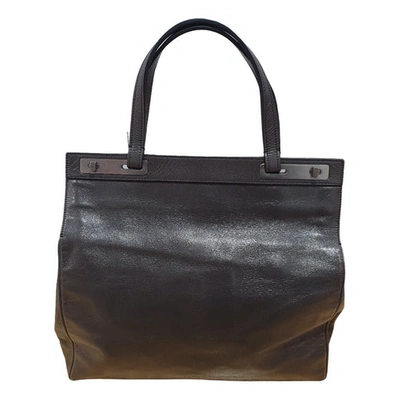 Pre-owned Jil Sander Grey Leather Handbag