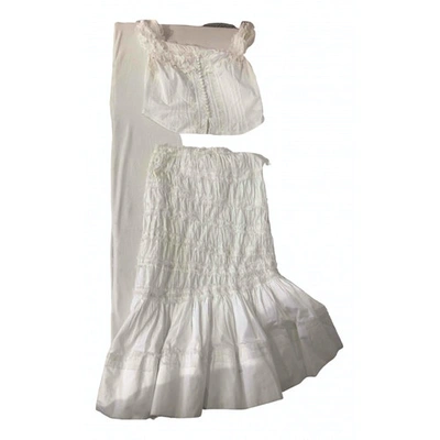Pre-owned Ermanno Scervino White Cotton Dress