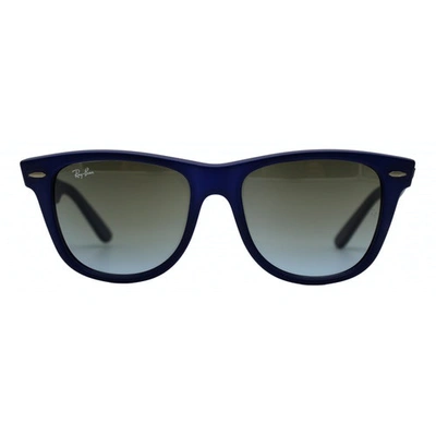 Pre-owned Ray Ban Original Wayfarer Blue Sunglasses
