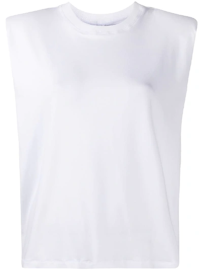 Shop Styland Sleeveless Structured Top In White