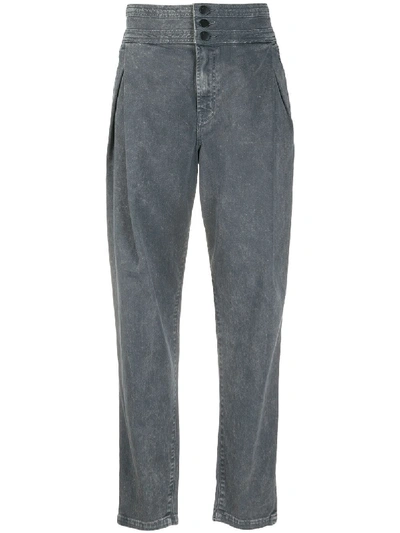 Shop J Brand High Rise Straight Leg Jeans In Grey