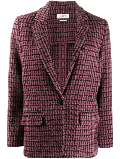 Shop Isabel Marant Étoile Charly Single Breasted Blazer In Red