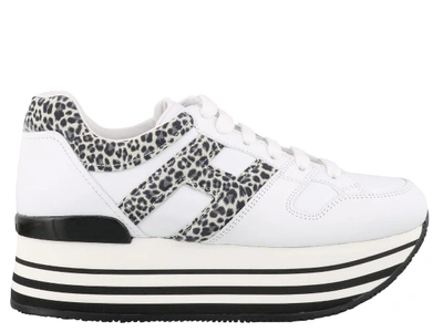 Shop Hogan H283 Sneakers In White