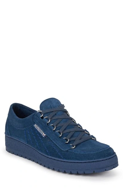 Shop Mephisto Rainbow Sneaker In Mulberry Suede