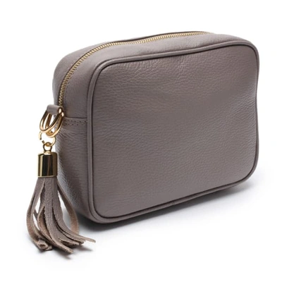 Shop Elie Beaumont Crossbody Grey Tricolour