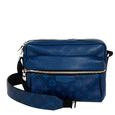 Pre-owned Louis Vuitton Blue Monogram Taigarama Canvas Outdoor Messenger Bag