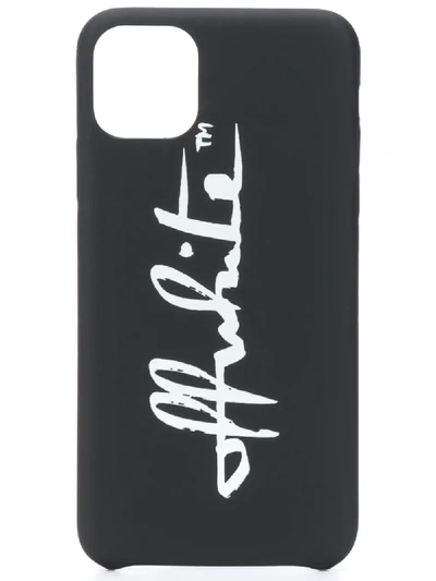 Shop Off-white Logo-print Iphone 11 Pro Max Case In Black