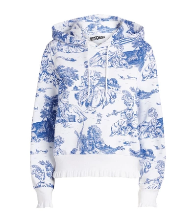 Shop Moschino All-over Print Hoodie