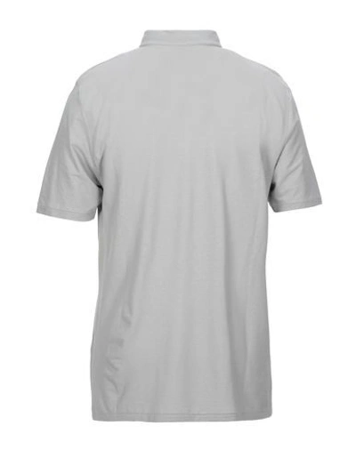 Shop Roberto Collina Man Polo Shirt Light Grey Size 36 Cotton