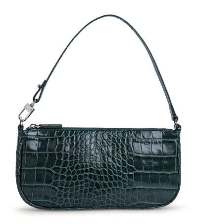 Shop By Far Croc-embossed Rachel Shoulder Bag