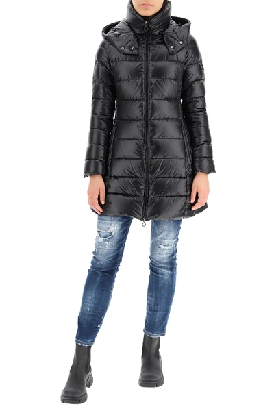 Shop Tatras Babila Midi Down Jacket In Black