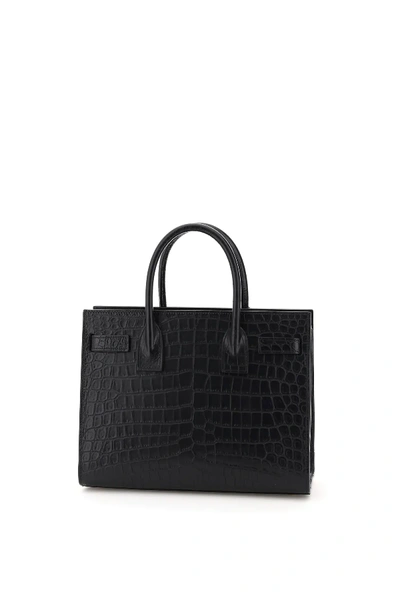 Shop Saint Laurent Sac De Jour Baby Handbag In Black