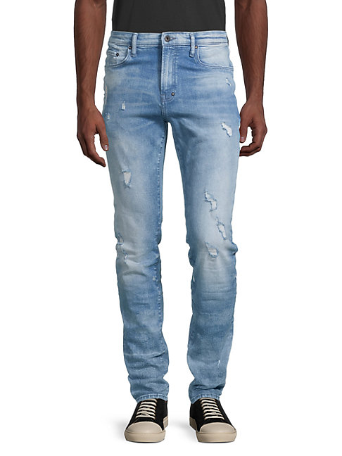 low rise distressed skinny jeans