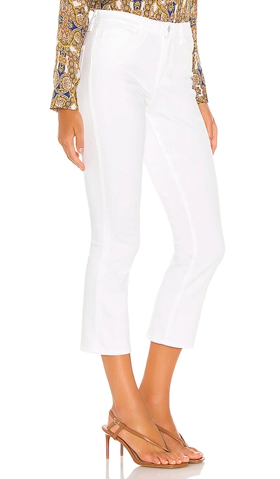 Shop L Agence Nadia High Rise Crop Straight Jean. In Blanc