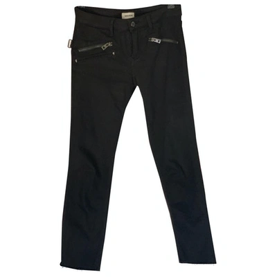 Pre-owned Zadig & Voltaire Black Cotton - Elasthane Jeans