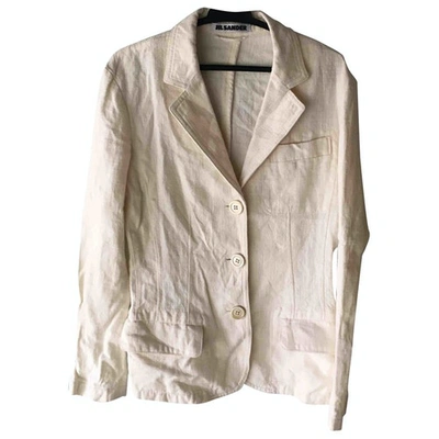 Pre-owned Jil Sander Ecru Cotton Jacket