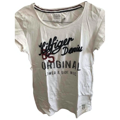 Pre-owned Tommy Hilfiger White Cotton  Top