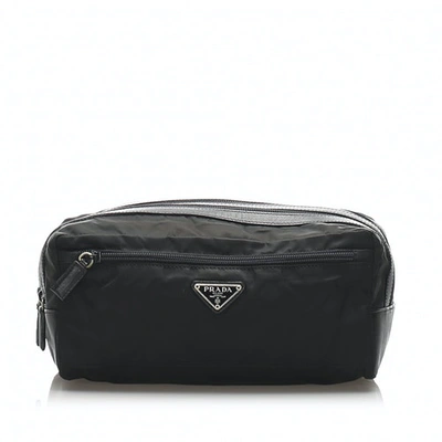 Pre-owned Prada Black Cloth Clutch Bag