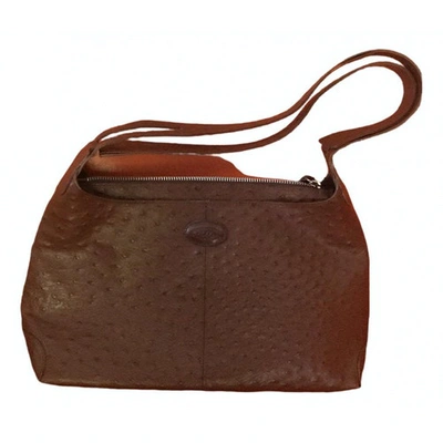 Pre-owned Tod's Leather Handbag In Brown