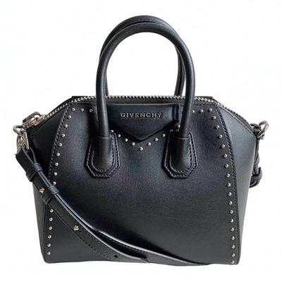 Pre-owned Givenchy Antigona Black Leather Handbags