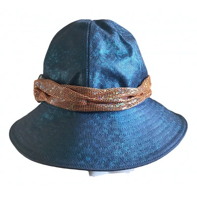 Pre-owned Dolce & Gabbana Blue Hat